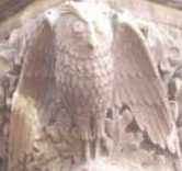 Carved image of an Owl